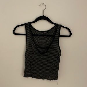 Forever 21 Striped Crop Top